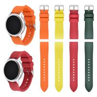 China Popular Multi Colors Sport Silicone Rubber Watchband 20mm With Polished Buckle factory
