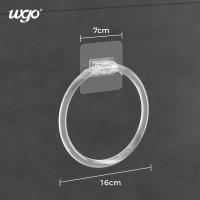 China 5KG Wall Mounted Bathroom Towel Ring Holder 16cm Diametre With Sticker factory