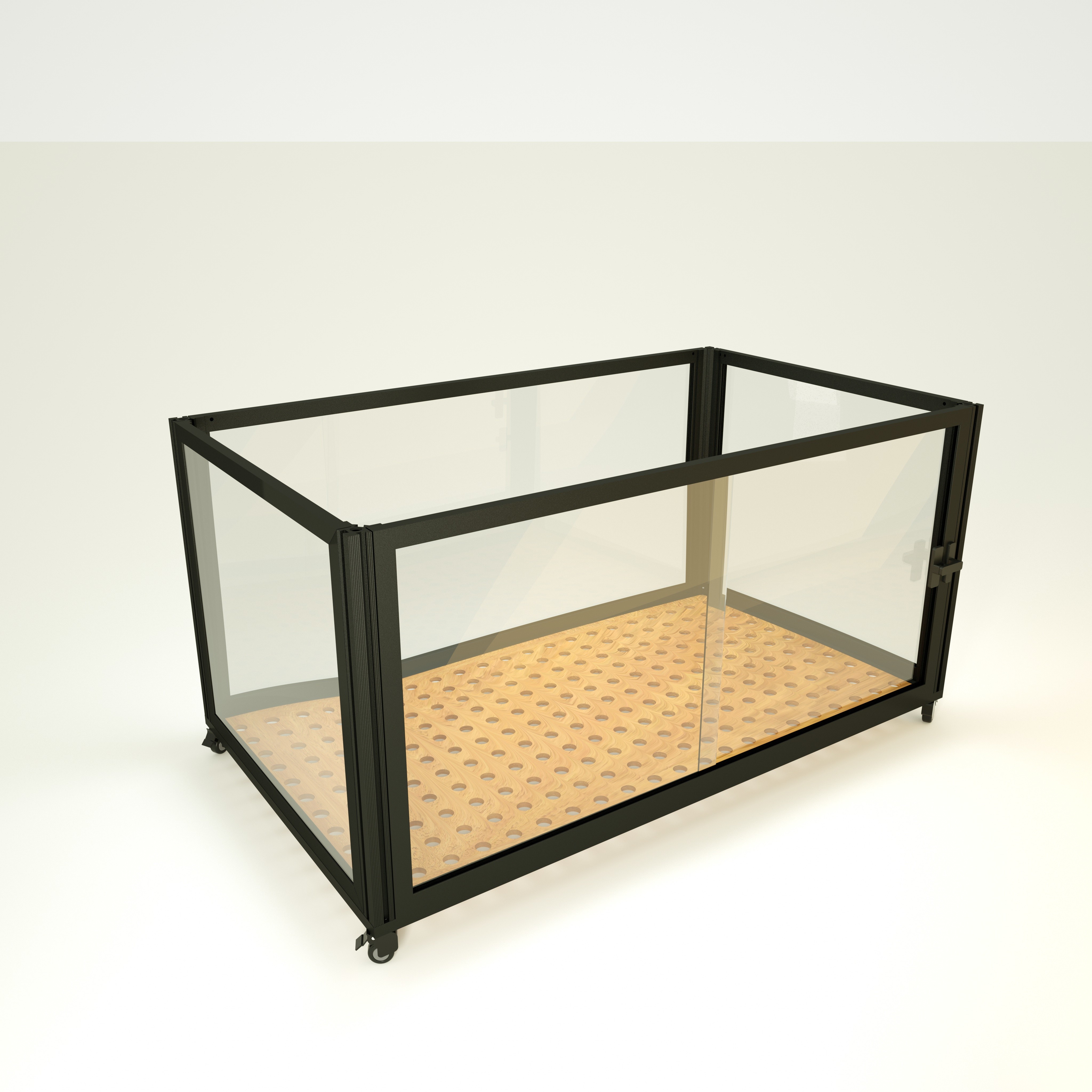 China Portable Sliding Door Pet Cage With Removable Tray Mesh Panels Latch Lock Easy Assembly factory