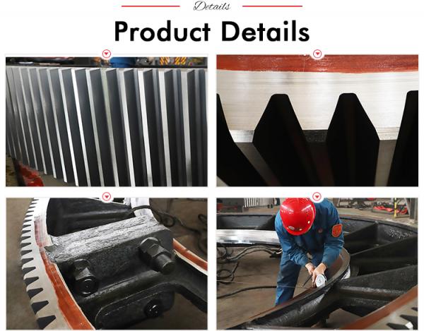 OEM Forging Large Alloy Steel Single Double Herringbone Helical Girth Gear Ring with CNC Mahining