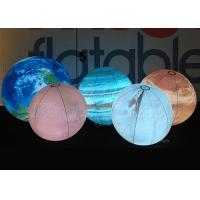 China Outdoor Advertising Balloons Inflatable Hanging Planets Globe Balloon With Led Light factory