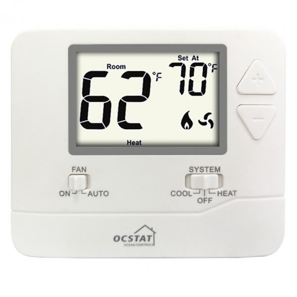 Quality ABS+PC Material Single Stage Digital Room Thermostat For Electric Heat 24V for sale