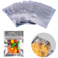 China Metalized resealable Foil Plastic Packaging Bag pouch Clear Front Moisture Proof for sale