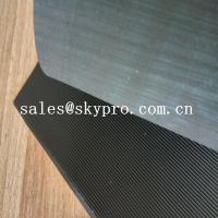 China Black High Tensile Rubber Soling Sheets W Wave Pattern Natural Gum Rubber Sheet For Shoe Sole Material factory