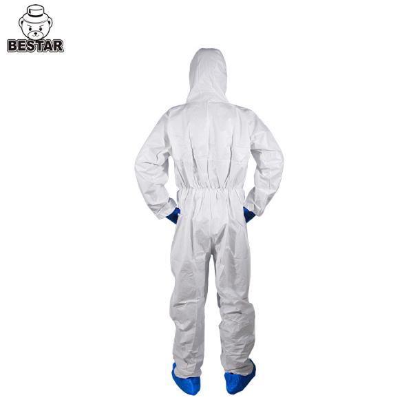 Quality CE Certified Waterproof Microporous film Type 5/6 Disposable Protective Coverall for sale
