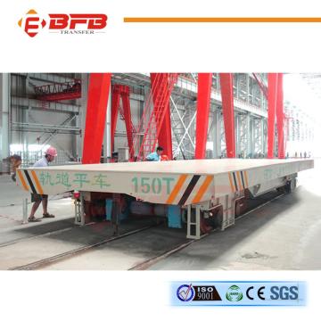 Quality 150T Conducting Railway Powered Heavy Duty Transfer Bogie for sale