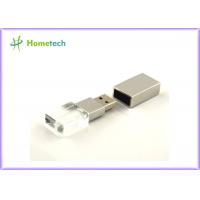 China 16GB Transparent Crystal Heart Shaped Usb Flash Drive With Led Light Inside yoru own logo engaved factory