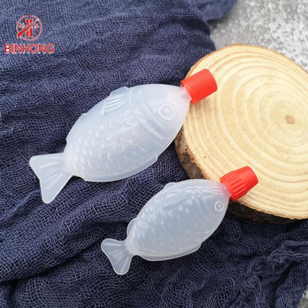 Quality Catering Takeaway Disposable Plastic Soy Sauce Fish Bottle 1.5 2 oz for sale