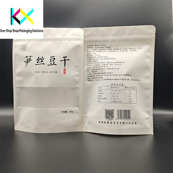 Quality Moisture Proof Recyclable Rotogravure Printed Pouches With Window for sale