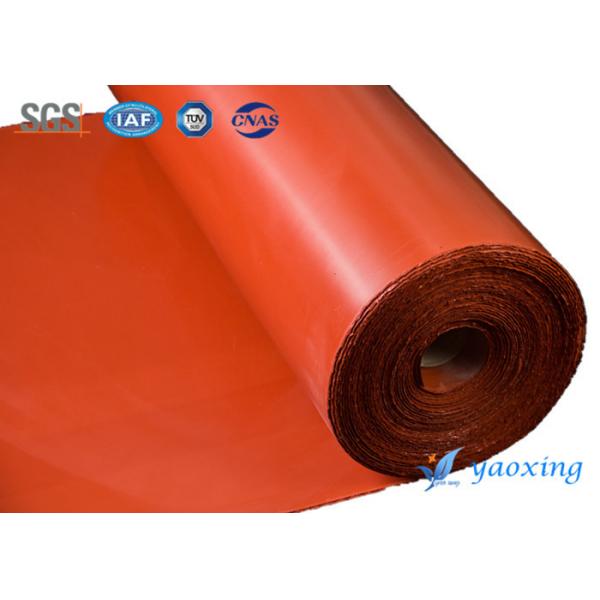 Quality Aging Resistant Silicone Coated Fiberglass Fabric Two Sides Silicone Rubber Coated Glass Fabric for sale