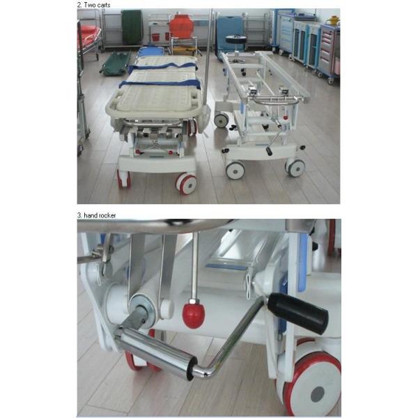 Quality Alloy Aluminum Hospital Stretcher Trolley, Transfer Cart With Central Controlled for sale
