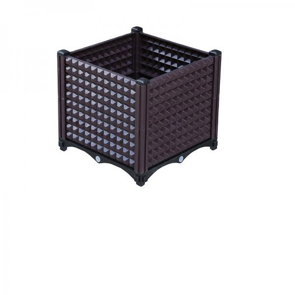 Quality Decorative Modern PP Large Square Plastic Planter Boxes For Balcony for sale