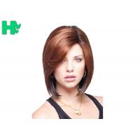 China 5 cm Straight Front Lace Synthetic Hair Wigs With Bleached Knots factory