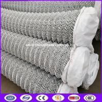 China ASTM A392 Standard stainless steel chain link fence fabric for temporary construction fence for America factory