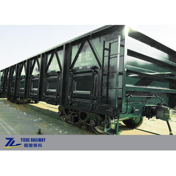 Quality Railway Gauge 1435 Mm Open Top Wagon Railroad Freight Cars 61 Tons Payload for sale