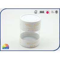 China Cylinder Printed Paper Lid Visible Plastic Tube Wedding Candies Package factory