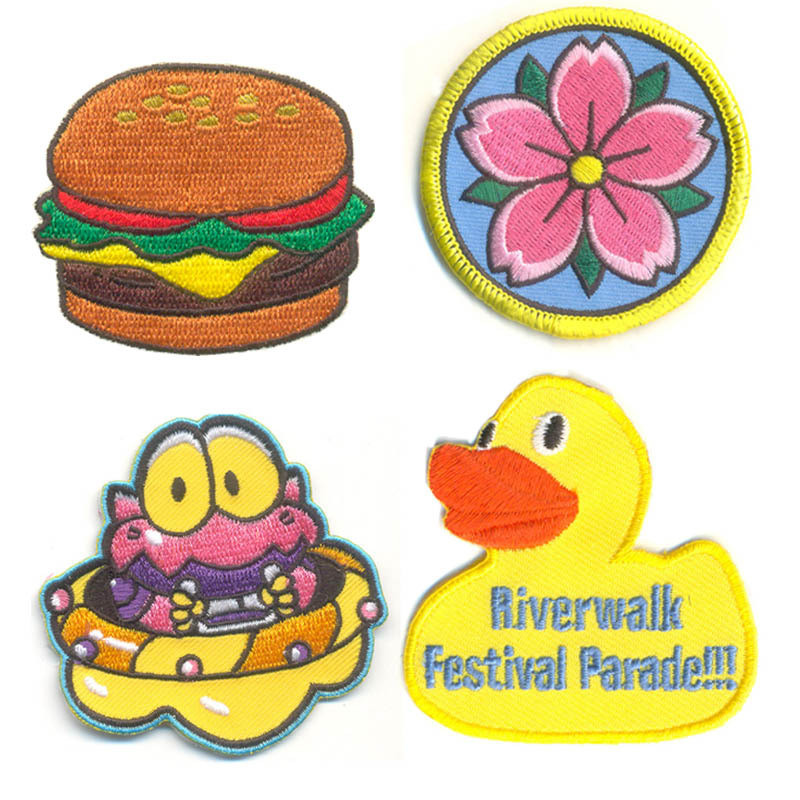 China Custom Logo Embroidery Badges Patch Iron On/Sew On For Bags Jacket Clothing factory