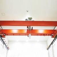 China Indoor Double Beam Overhead Hoist Crane 10 Ton Cabin Control factory
