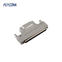 Quality Straight Dust 100pin Solder SCSI Connector DB Male Type W/ Metal Cover for sale