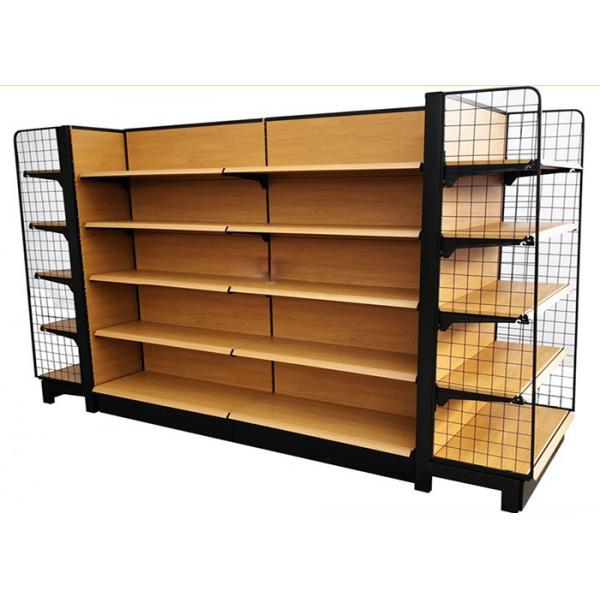 Quality Double Sided Supermarket Display Shelving With LED Light 65Kg Capacity for sale