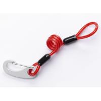 China Transparent Red 7.0mm Cord Plastic Spiral Lanyard factory