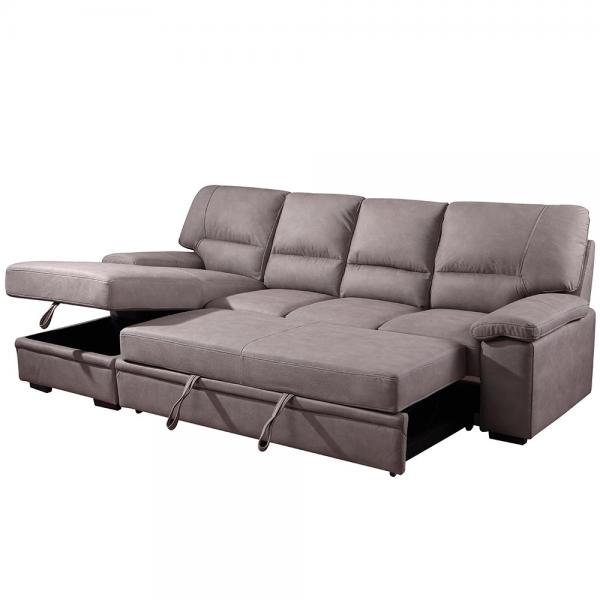 Quality Antiwear Sectional Folding Sofa Bed With Storage Multipurpose for sale
