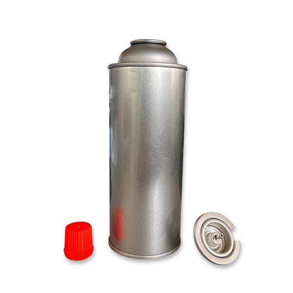 Quality Empty Straight Wall Camping Butane Gas Canister Metal Tin 65mm Diameter for sale