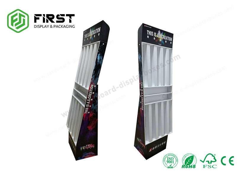 China Colorful Printing Cardboard POP Displays Custom Design Retail Cardboard Floor Display factory