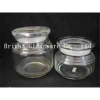 China glass candle jar with lid factory