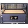 China wooden shelves design cake display cabinet floor stand bread display stand bakery showcase factory