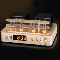 China 2.0 Channel Bluetooth Audio Amplifier , Vacuum Tube Amplifier Gold Color factory