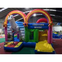 china Heavy Duty Rainbow Inflatable Jumping Castle Strong Blow Up House For Kids