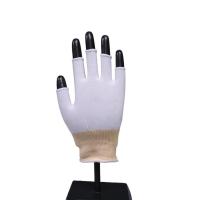 China Sterile Ambidextrous Cleanroom Half Finger Nylon Glove Liners Lint Free factory
