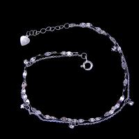 China Customized Plain Silver Bracelet / Extension Chain Silver Ankle Bracelet for sale