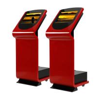 Quality Wifi 19 Inch Interactive Information Kiosk , Red OPS Structure Digital Kiosks for sale