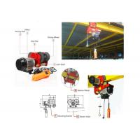 China Mini Suspension Electric Wire Rope Hoist Fixed Type Or Moveable Low Noise for sale
