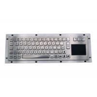 China 40counts/Mm Sus304 Industrial Metal Keyboard IP65 Brushed Stainless Steel Keyboard for sale