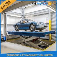 Quality 2.5T 3.3m Garage Car Lifting Machine Scissor Car Lift with Anti skid Checkered for sale