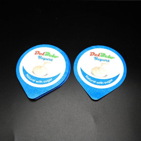 Quality Yogurt Leakproof Pre Cut Lids Anti Corrosion ISO9001 Easy Peel Off for sale