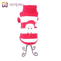 Quality Twisted Warm Turtleneck Cable Knit Puppy Christmas Sweater Embroidered patch for sale