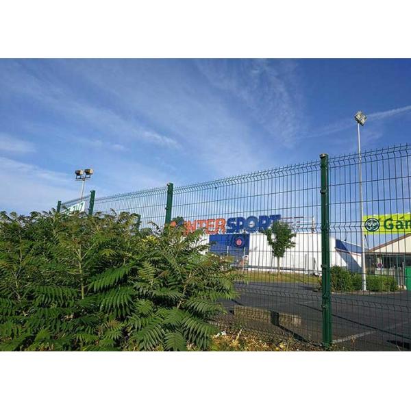 Quality ISO14001 Anti climbing 50*150mm Green V Mesh Fencing for sale