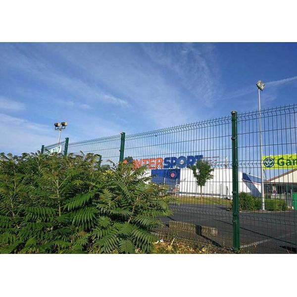 Quality ISO14001 Anti climbing 50*150mm Green V Mesh Fencing for sale