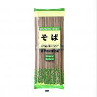 China Oem Udon Noodles Soba Low Fat Black Japanese Style Dry Weight Loss 300g Buckwheat Flavor factory