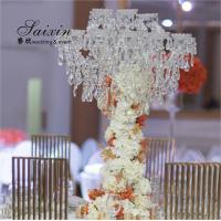 China Luxury table decoration 18 arms  full crystal chandeliers candelabra for wedding centerpieces factory