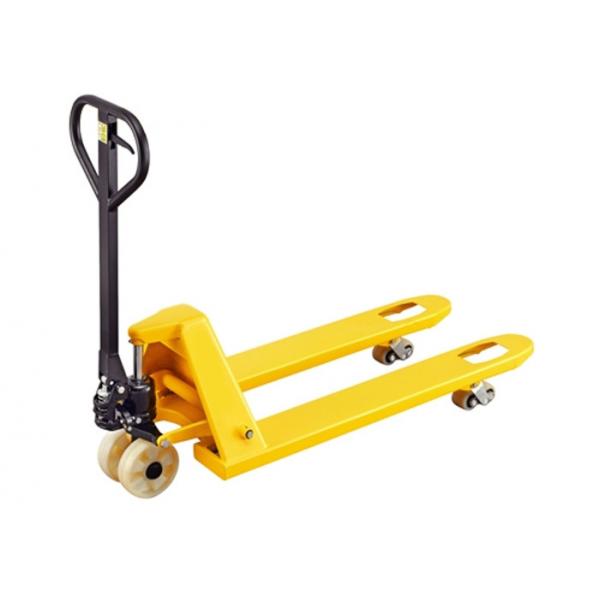 Quality Customized Fork 2 Ton Hand Pallet Truck With Nylon Wheels Corrosion Resistant for sale