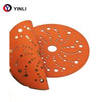 China PET Film 150mm Wet And Dry Sanding Discs Orange Color For Car factory