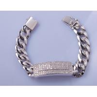 China 30g 925 Sterling Silver Charms For Bracelets Mens 17cm Anti-Allergic factory