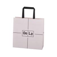 Quality 230gsm White Kraft Paper Packaging Bags Rectangle For Clothing Jewelry for sale