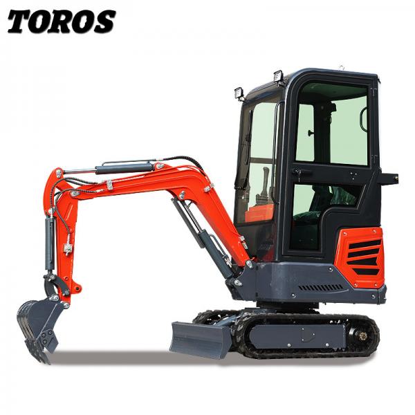 Quality Lightweight 1.2tone Mini Hydraulic Excavator 1745mm Max.Dumping Height for sale