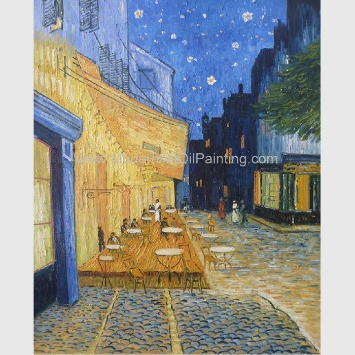 China Van Gogh Cafe Terrace At Night , Countryside Van Gogh Canvas Reproductions factory